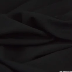 Tissu Jersey milano piqué - Noir