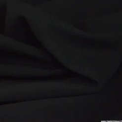 Tissu Jersey milano piqué - Noir