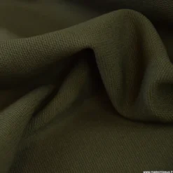 Tissu Jersey milano piqué - Vert kaki