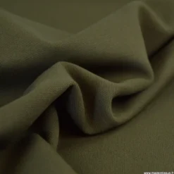 Tissu Jersey milano piqué - Vert kaki
