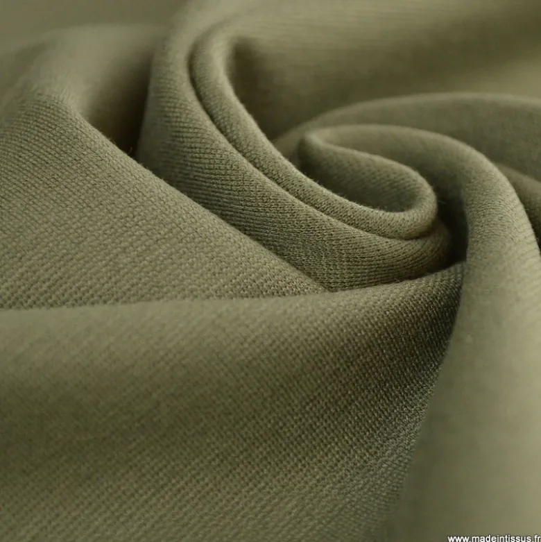 Tissu Jersey milano uni coloris tilleul - OEKO TEX
