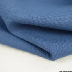 Tissu Jersey milano uni coloris bleu indigo - OEKO TEX