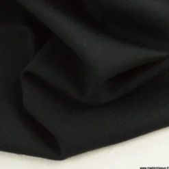 Tissu Jersey milano uni coloris noir - OEKO TEX
