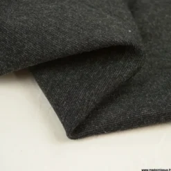 Tissu Jersey milano uni coloris gris foncé - OEKO TEX