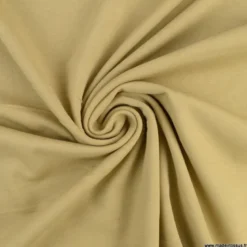 Tissu Jersey milano uni coloris camel - OEKO TEX
