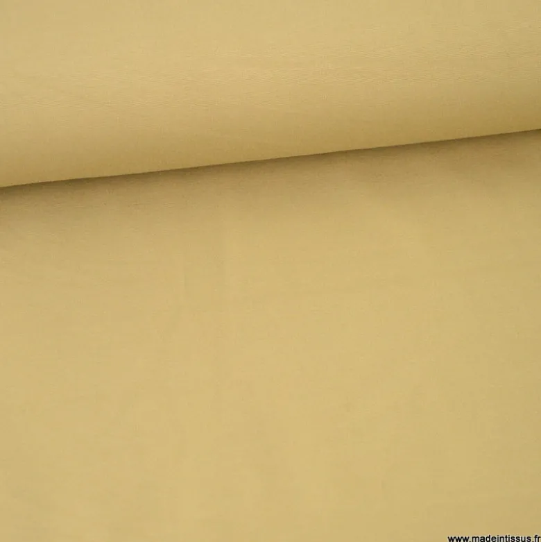 Tissu Jersey milano uni coloris camel - OEKO TEX