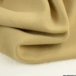 Tissu Jersey milano uni coloris camel - OEKO TEX