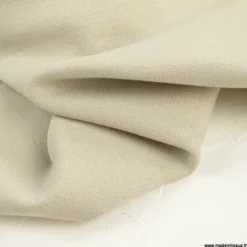 Tissu Jersey milano uni coloris beige - OEKO TEX