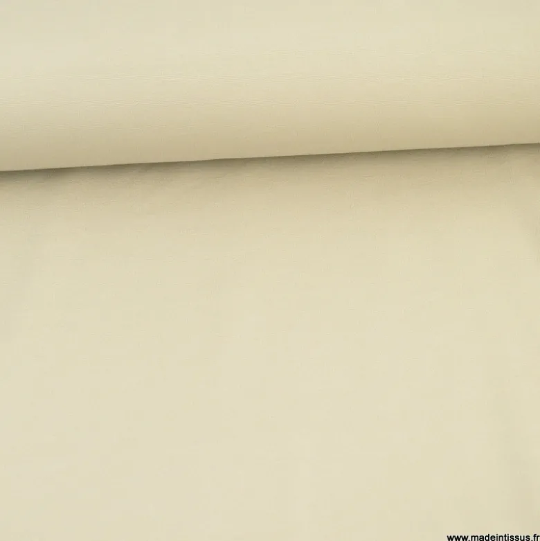 Tissu Jersey milano uni coloris beige - OEKO TEX