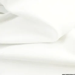 Tissu Jersey milano uni coloris blanc - OEKO TEX