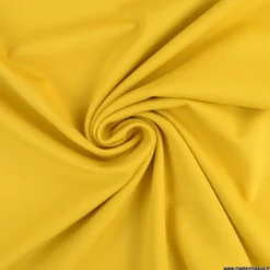 Tissu Jersey milano uni coloris jaune - OEKO TEX