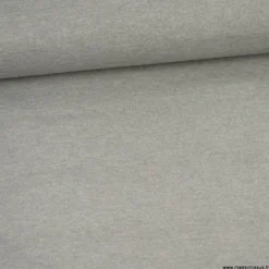 Tissu Jersey milano uni coloris gris chiné - OEKO TEX