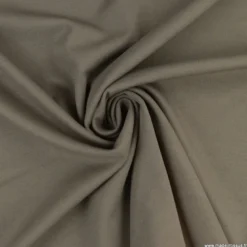 Tissu Jersey milano uni coloris taupe - OEKO TEX