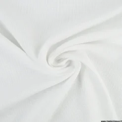 Tissu jersey nid d'abeille Blanc - OEKO TEX