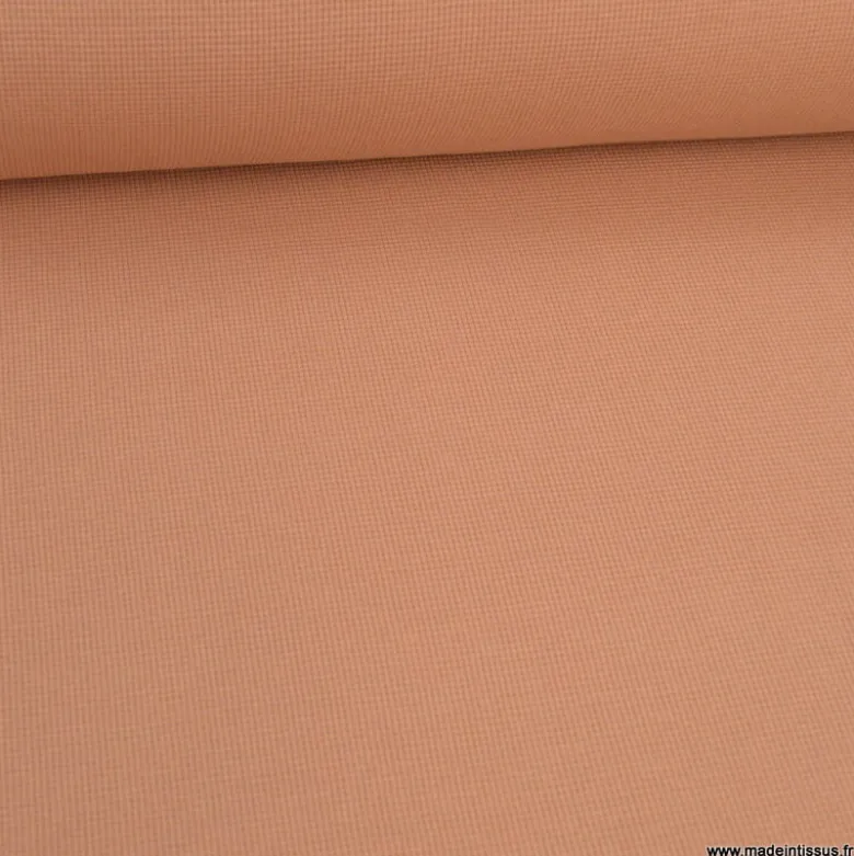Tissu jersey nid d'abeille Cassonade - OEKO TEX