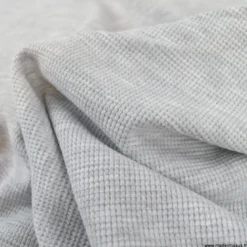 Tissu jersey nid d'abeille Gris - OEKO TEX