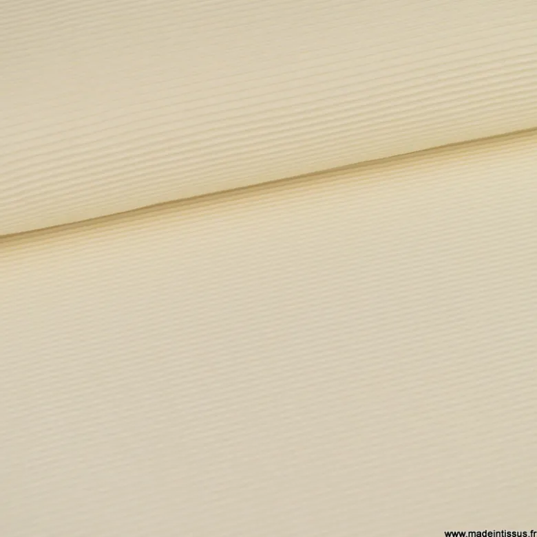 Tissu jersey ottoman - Naturel