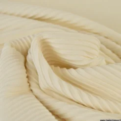Tissu jersey ottoman - Naturel