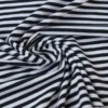 Tissu jersey à rayurestype marinière noir et blanc - OEKO TEX