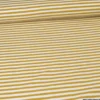 Tissu jersey à rayurestype marinière Moutarde et blanc - OEKO TEX