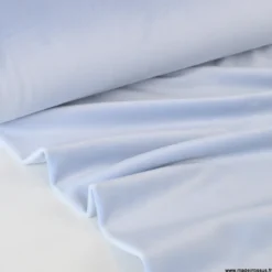 Tissu jersey velours Chilly ultra doux - Bleu ciel