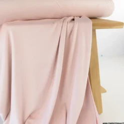 Tissu jersey velours Chilly ultra doux - Rose clair