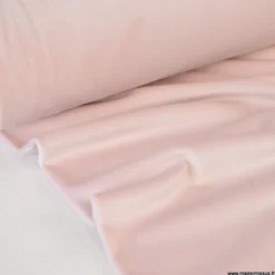 Tissu jersey velours Chilly ultra doux - Rose clair
