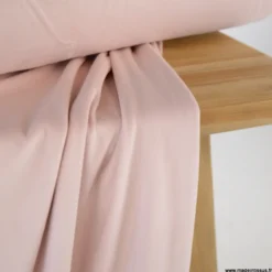 Tissu jersey velours Chilly ultra doux - Rose clair