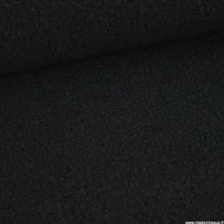 Tissu Lainage Bouclette - Noir