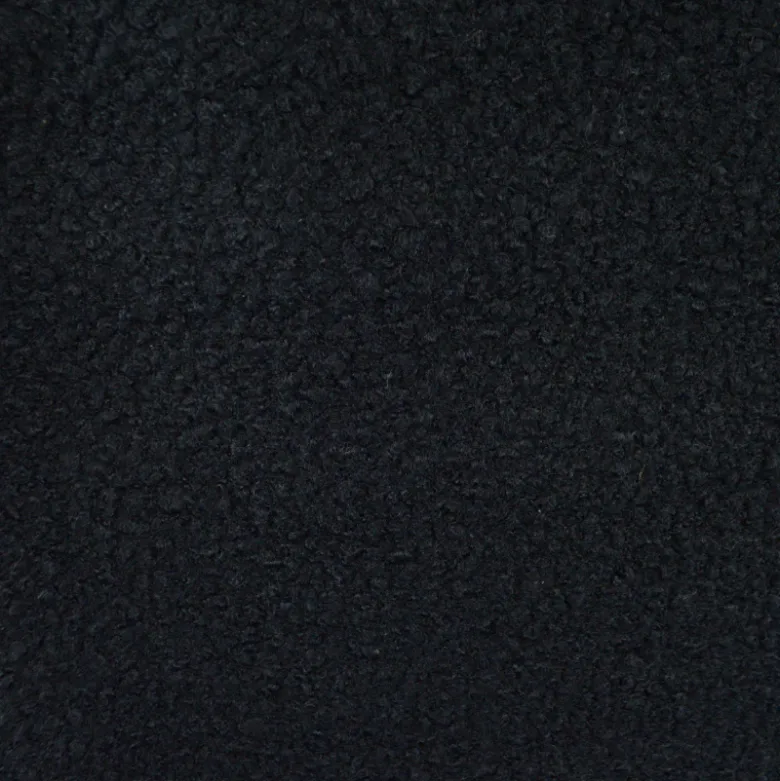 Tissu Lainage Bouclette - Noir