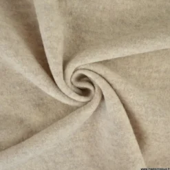 Tissu Laine bouillie 100% laine - coloris Sable clair mélangé