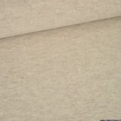 Tissu Laine bouillie 100% laine - coloris Sable clair mélangé
