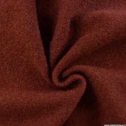 Tissu Laine bouillie 100% laine - coloris Terracotta