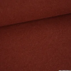 Tissu Laine bouillie 100% laine - coloris Terracotta