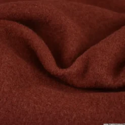 Tissu Laine bouillie 100% laine - coloris Terracotta