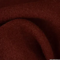 Tissu Laine bouillie 100% laine - coloris Terracotta