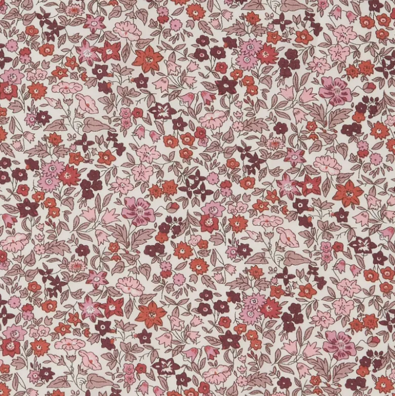 Tissu Liberty Ava B fleurs brique - OEKO TEX