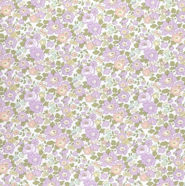 Tissu Liberty collection Betsy Lilas Or clair Irisé - OEKO TEX