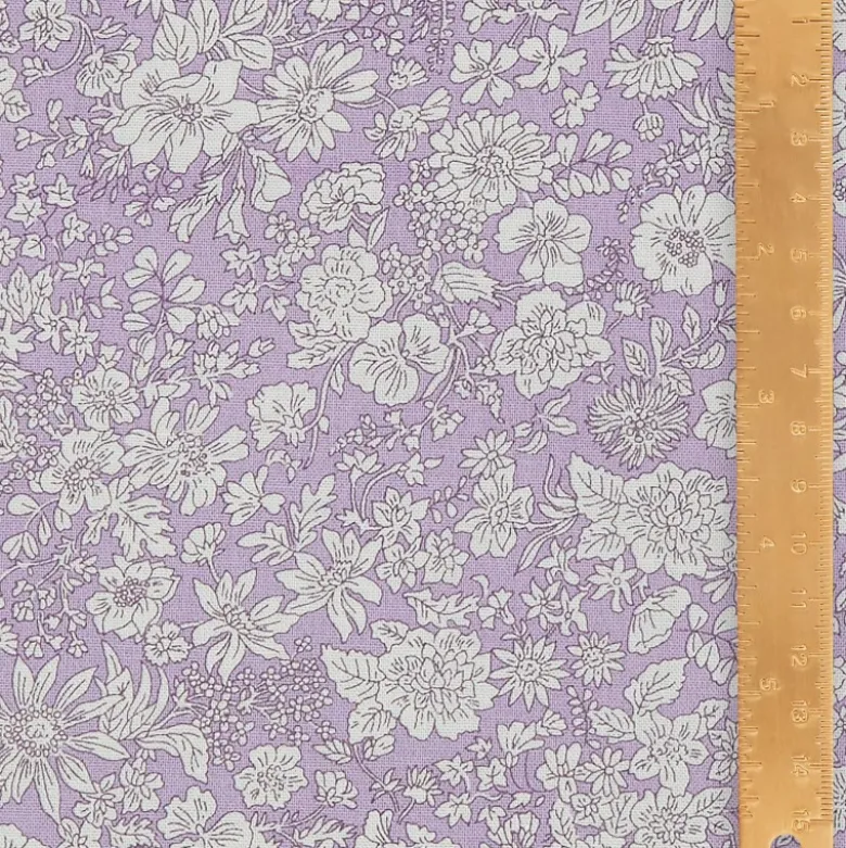 Tissu Liberty Fabrics - collection Emily Belle - Parme - OEKO TEX
