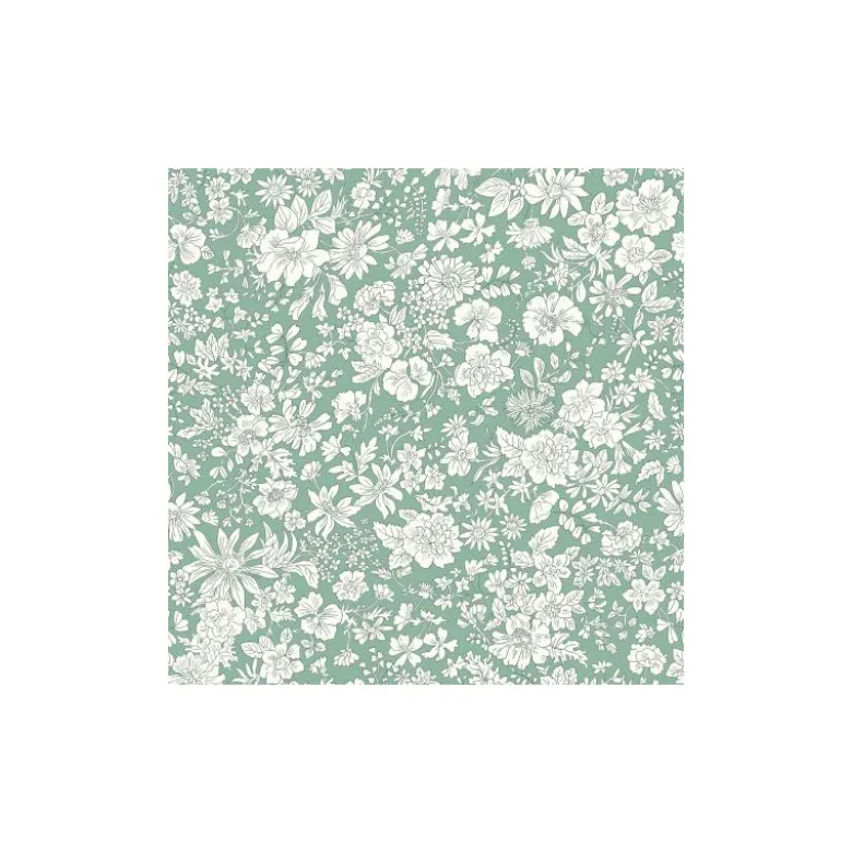 Tissu Liberty Fabrics - collection Emily Belle - vert olive - OEKO TEX
