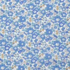 Tissu Liberty New Betsy Ann Bleu - OEKO TEX