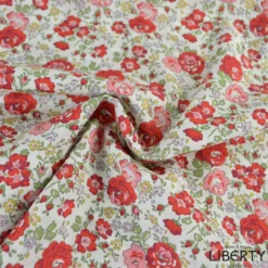 Tissu Liberty New Felicite F Cerise - OEKO TEX