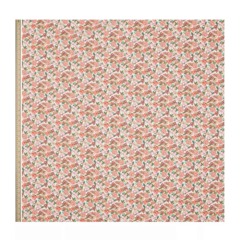 Tissu Liberty Primula Park fleurs Roses - OEKO TEX