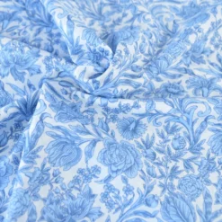 Tissu Liberty Tana Lawn - Sambourne - Bleu Perle