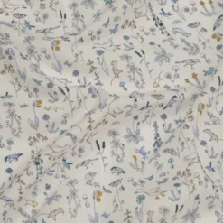 Tissu Liberty Theo bleu Tana Lawn - OEKO TEX