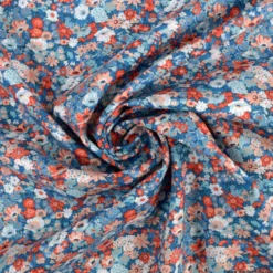Tissu Liberty Thorpe Hill B bleu - OEKO TEX