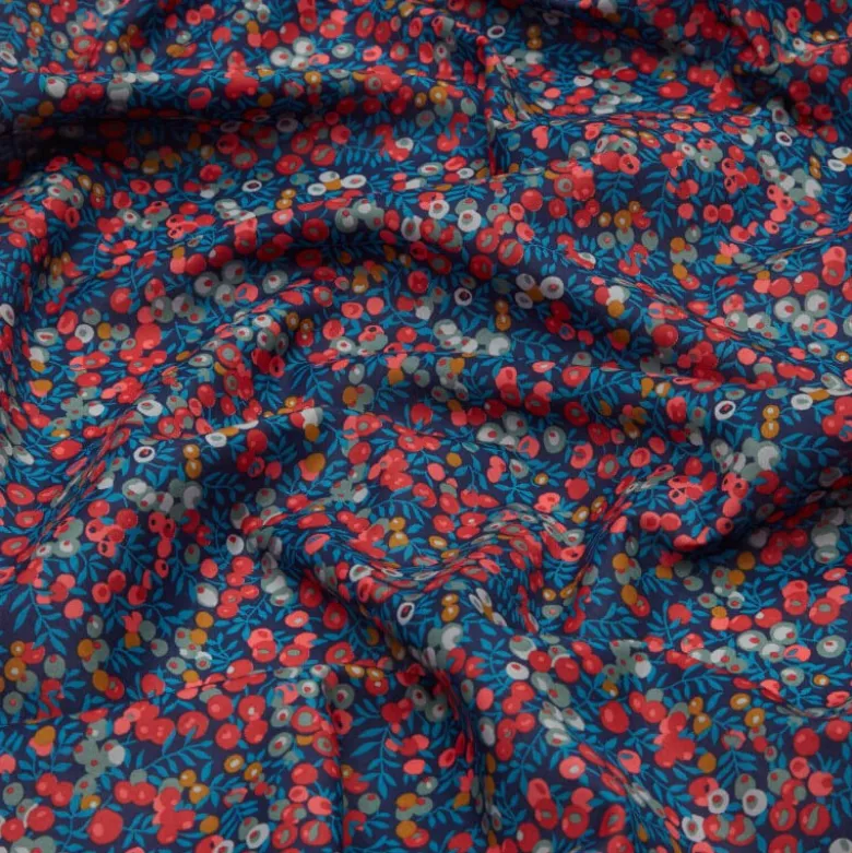 Tissu Liberty Wiltshire fond Bleu - édition 40 ans - OEKO TEX