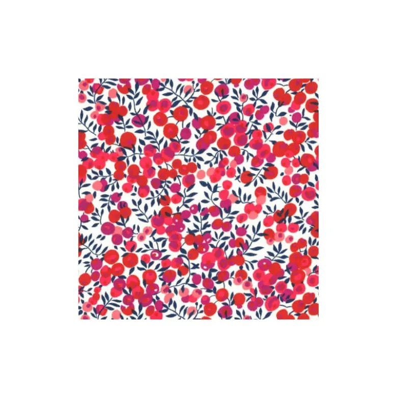 Tissu Liberty Wiltshire Fuchsia et Rose - OEKO TEX