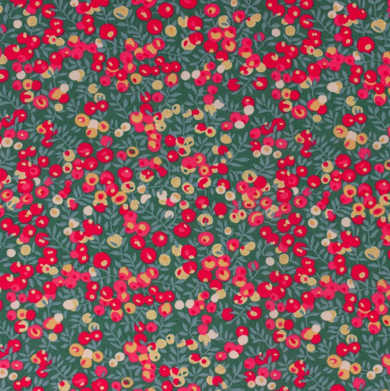 Tissu Liberty Wiltshire Glitter bouteille et Or