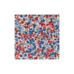 Tissu Liberty Wiltshire Rouge et Bleu - OEKO TEX